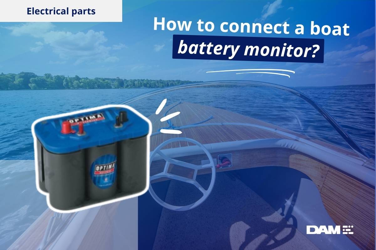 How to connect a boat battery monitor?